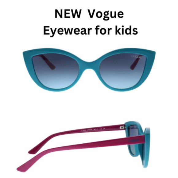 New Vogue Eyewear Junior  Green Plastic Sunglasses - Picture 1 of 5